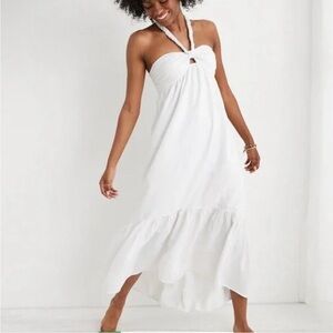 Aerie White Maxi Dress